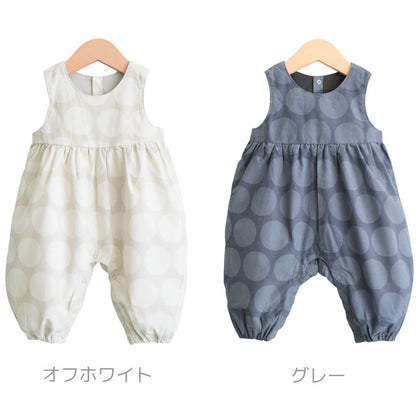 カバーオール70cm80cm【日本製】ホイップクリームシャツコールドットノースリオールベビー服子供服男の子女の子股開きロンパースつなぎプレオールボディオール秋冬服北欧おしゃれかわいいギフト出産祝い