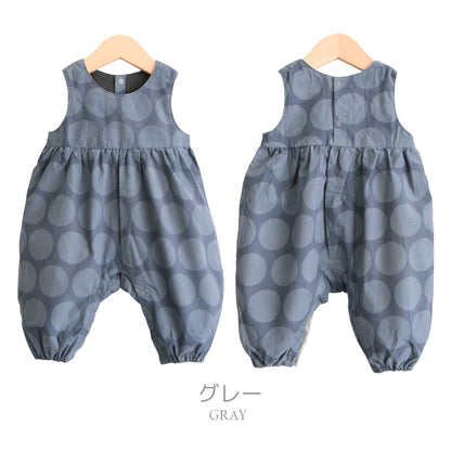 カバーオール70cm80cm【日本製】ホイップクリームシャツコールドットノースリオールベビー服子供服男の子女の子股開きロンパースつなぎプレオールボディオール秋冬服北欧おしゃれかわいいギフト出産祝い