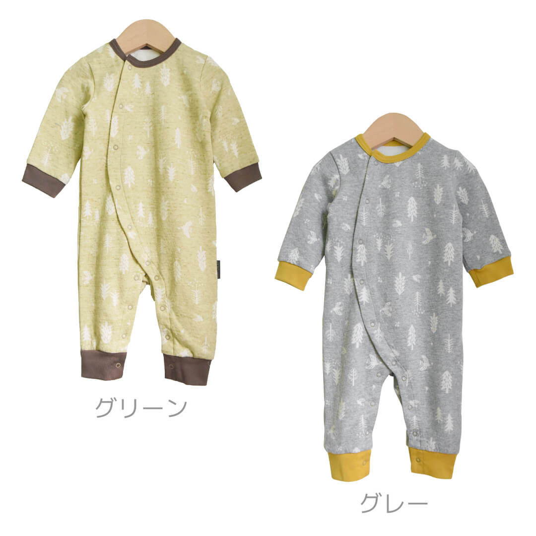 日本製ロンパースツーウェイオール7080cm接結天竺冬じたく柄カバーオールホイップクリーム長袖ベビー服新生児ベビー男の子女の子男女兼用春秋冬服おしゃれかわいいギフト出産祝い出産準備ブランド