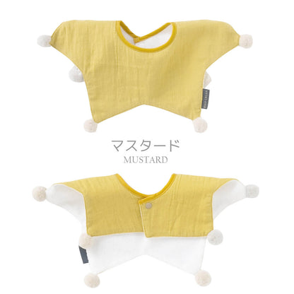 日本製スタイ防水赤ちゃん星型ぼん天スタイホイップクリーム女の子男の子新生児ビブベビースタイベビービブ前かけよだれかけ無地ベビー服春夏秋冬お出かけかわいいギフト出産祝いセレモニー入園祝い食事