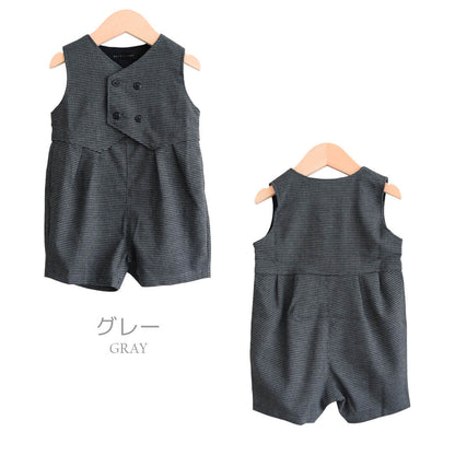 フォーマル男の子80cm【日本製】ホイップクリームおめかしノースリオールベビー服ロンパース子供服男の子股開きつなぎプレオールボディオール秋冬服おしゃれかわいいギフト入園式結婚式誕生日パーティー