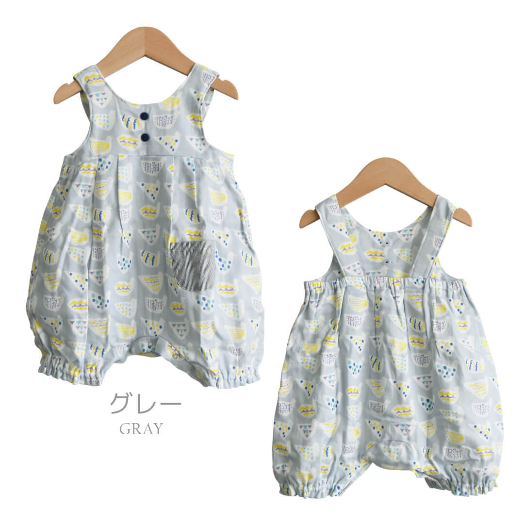 ノースリロンパースかわいいおしゃれ女の子男の子春夏秋