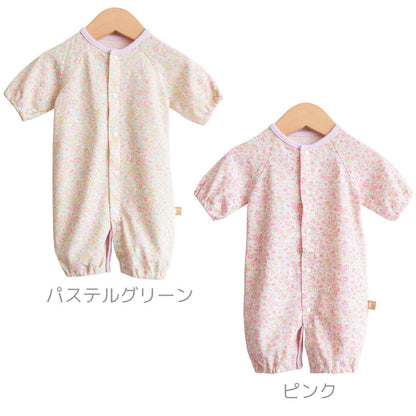 【日本製】ベビースワンツーウェイオール低出生体重児低体重児未熟児長袖新生児40cm-50cm綿100%出産祝いギフトプレゼント春夏秋赤ちゃんかわいいおしゃれベビー服兼用ドレスカバーオールロンパースコンビドレス2WAYベビードレス小さい