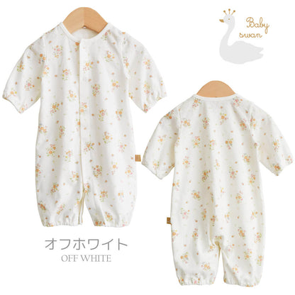 小花柄プリントツーウェイドレス長袖女の子日本製
