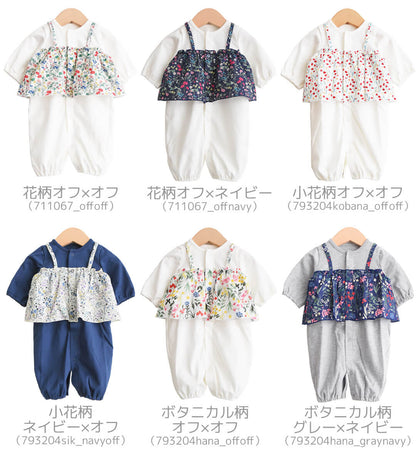 小花柄プリントツーウェイドレス長袖女の子日本製