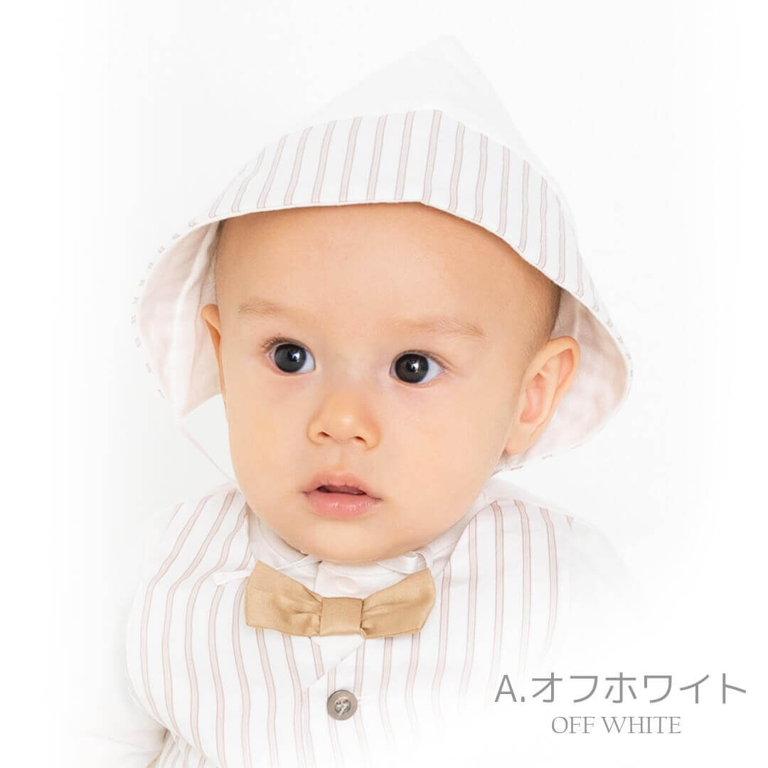 日本製セレモニードレス男の子フォーマル長袖40cm50cm60cmセレモニーツーウェイオールおめかし3点セットカバーオールソックス帽子新生児ベビーホイップクリーム低出生体重児