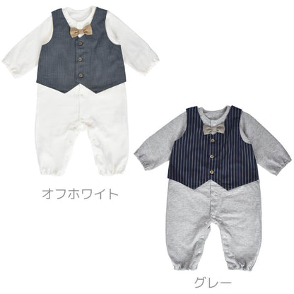 日本製セレモニードレス男の子7080ツーウェイオールカバーオールロンパース長袖セレモニーホイップクリーム退院お宮参り夏服新生児結婚式つなぎ足なし春夏秋冬春夏秋冬春～夏秋～冬おしゃれブランド無地出産祝い