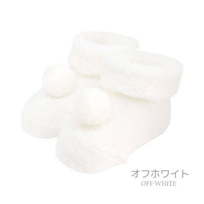 低出生体重児ベビーソックス5cm-7cm【日本製】ホイップクリーム低体重児向けぼん天ソックスベビー服男の子女の子靴下ソックスセレモニー退院結婚式ホワイト春夏秋冬服おしゃれかわいいレビュー特典対象